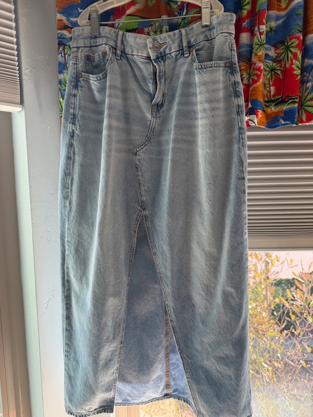 American Eagle Outfitters Light Blue Denim Skirt